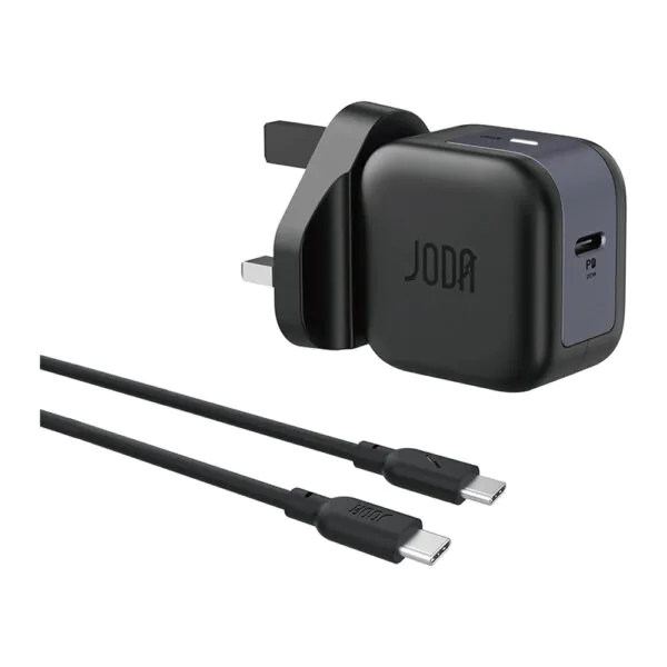 JODA – شاحن حائط GaN USB-C 20W – أسود