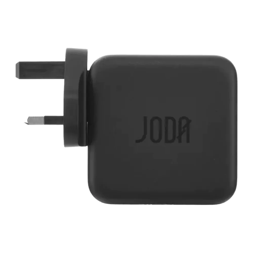 JODA – شاحن حائط GaN USB-C 100W 3 منافذ أسود JODA – شاحن حائط GaN USB-C 100W 3 منافذ أسود