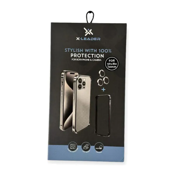 X-Leader – إطار آيفون أنيق مع حماية عدسات