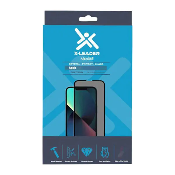 X-Leader – واقي شاشة خصوصية 100D لجميع آيفون