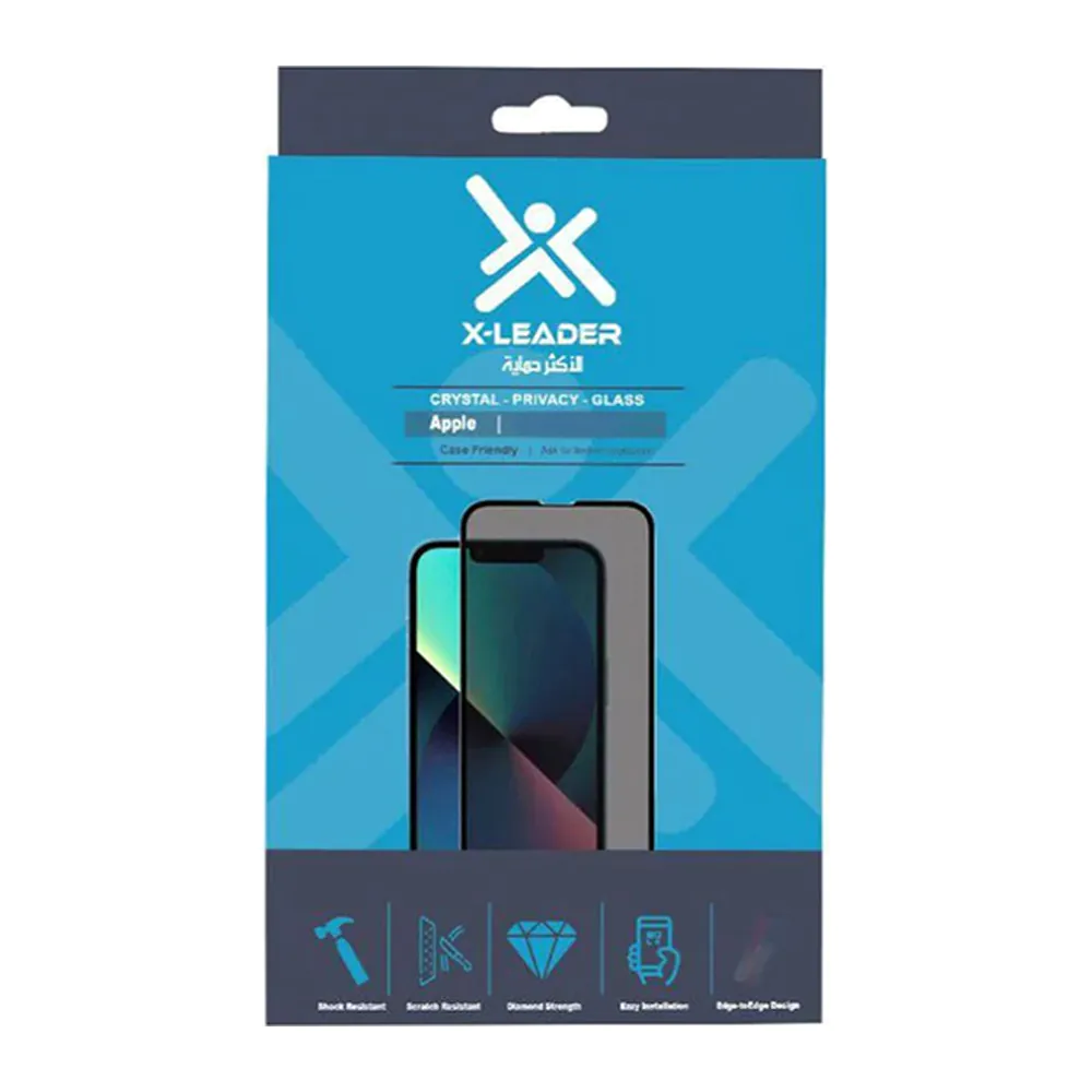 X-Leader – واقي شاشة خصوصية 100D لجميع آيفون