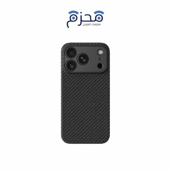 أميزنج ثينج - كفر Titan Max بتصميم ألياف كربونية وحماية مرتفعة للكاميرا لآيفون 18 برو - أسود