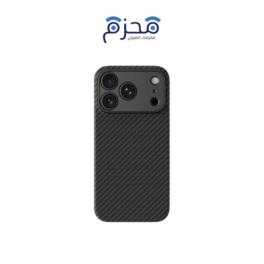 AMZT-CASE-18P-BLK-3 أميزنج ثينج - كفر Titan Max بتصميم ألياف كربونية وحماية مرتفعة للكاميرا لآيفون 18 برو - أسود - الصورة 1
