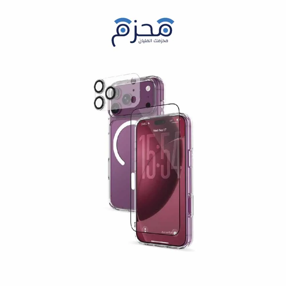 ARMORPRO-BNDL-18P-CLR أرمور برو - بكج الحماية الأساسي 4 في 1 لآيفون 18 برو - شفاف - الصورة 1