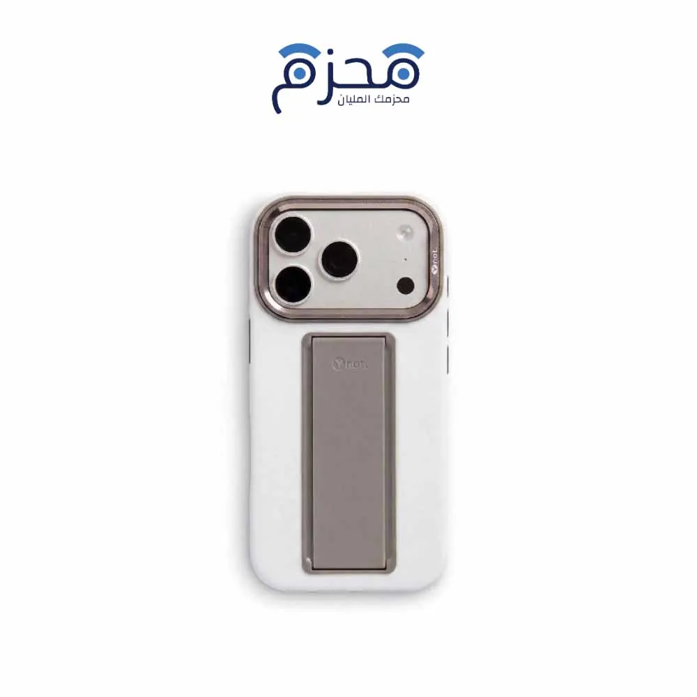 WYNAT-CASE-18P-WHT واي نات - كفر حماية MagSafe مع مسكة قابلة للتغيير SecureHold Elite لايفون 18 برو - ابيض - الصورة 1